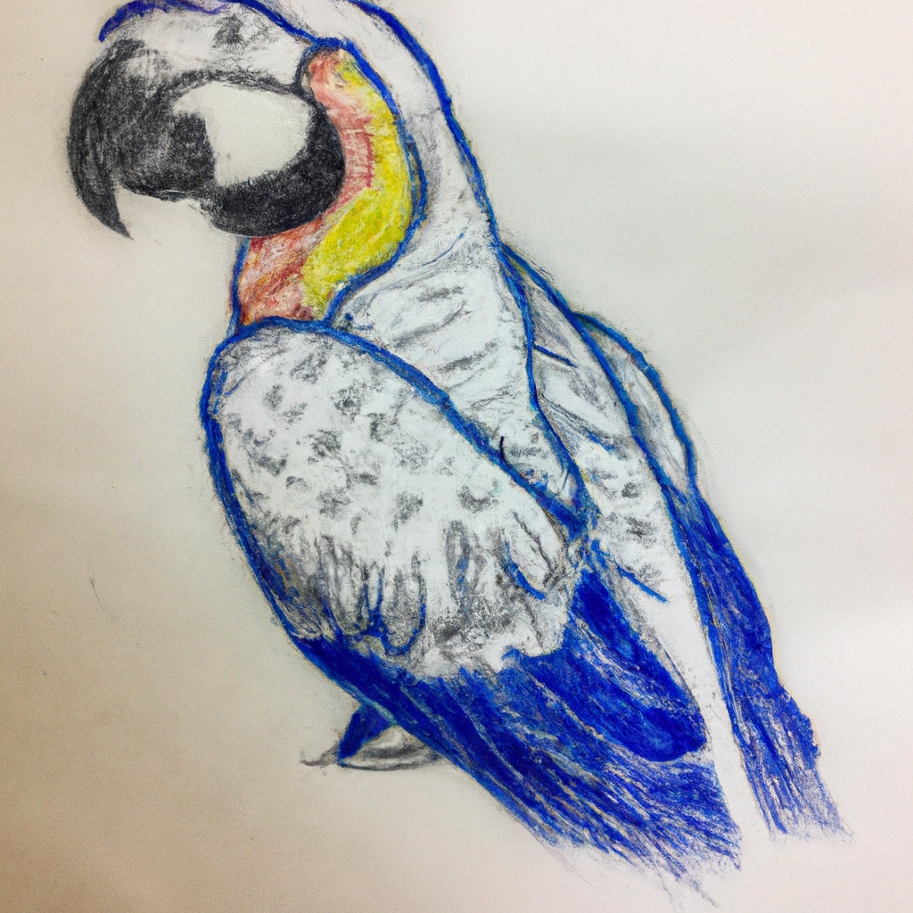 parrot art drawing