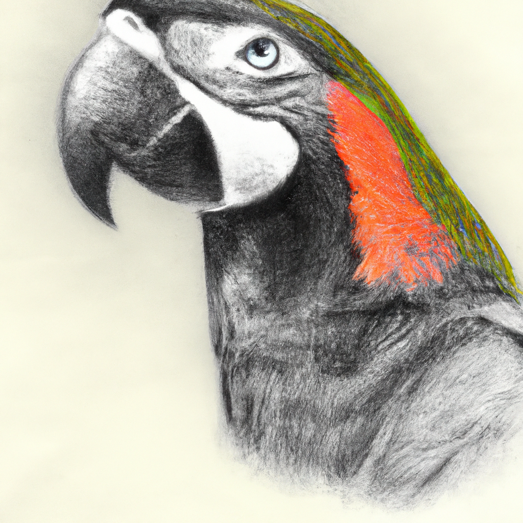 parrot art drawing