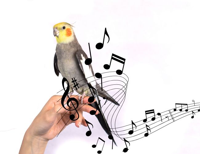 What do cockatiels do when there is music playing?
